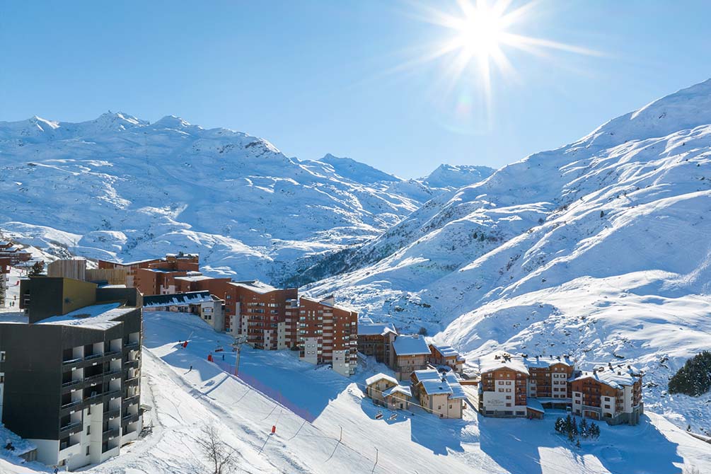 residence vacances montagne les alpes les menuires hiver